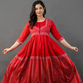 Women's Rayon Anarkali Kurti