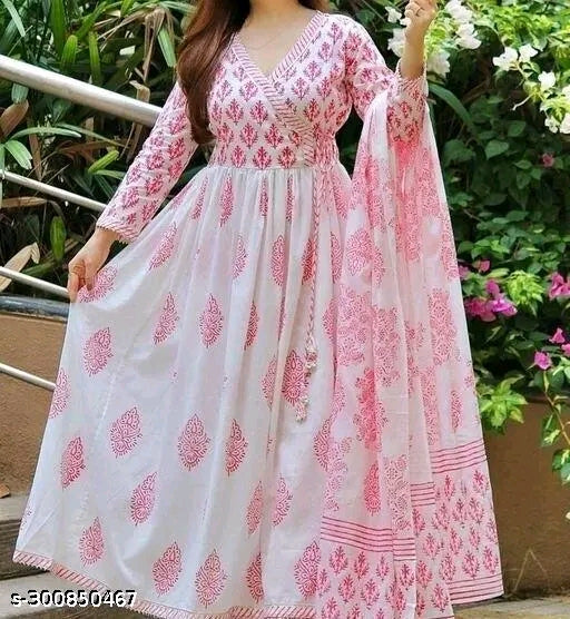 Anar kali kurti and dupatta