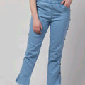Ira Stylish Joggers Washed Blue Jean For Women