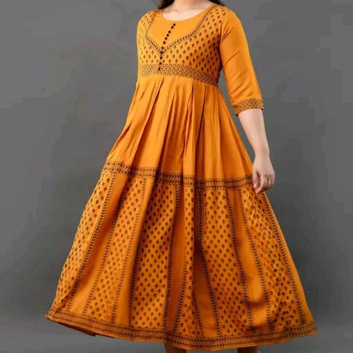 Anarkali Kurti for Women |Kurta with 3/4 Sleeves