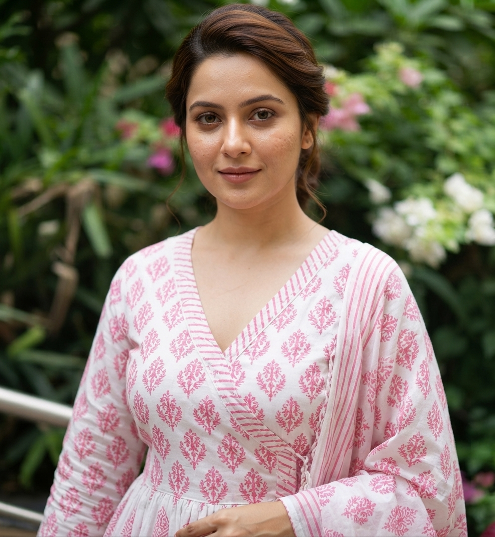 Anar kali kurti and dupatta