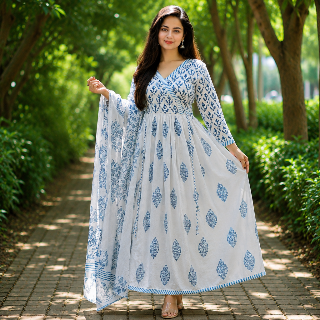 Anara kali kurti and dupatta