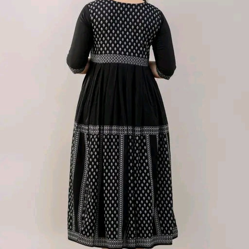 Chitrarekha Rayon Printed Anarkali Kurti for Women