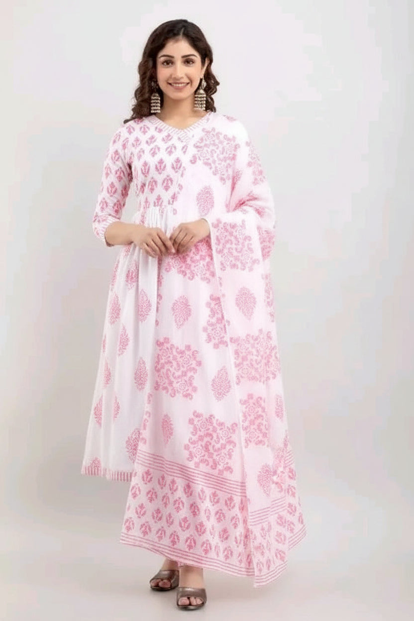 Anar kali kurti and dupatta