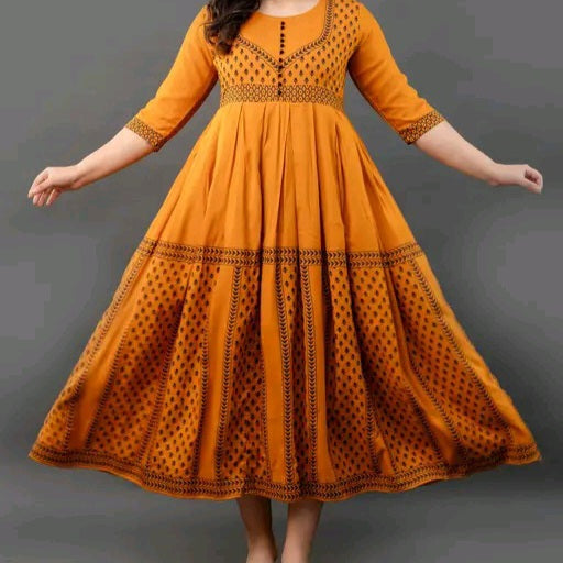 Anarkali Kurti for Women |Kurta with 3/4 Sleeves