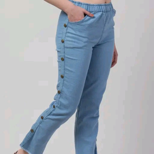 Ira Stylish Joggers Washed Blue Jean For Women